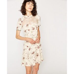 The Kooples silk short dress, size S, Random Flowers